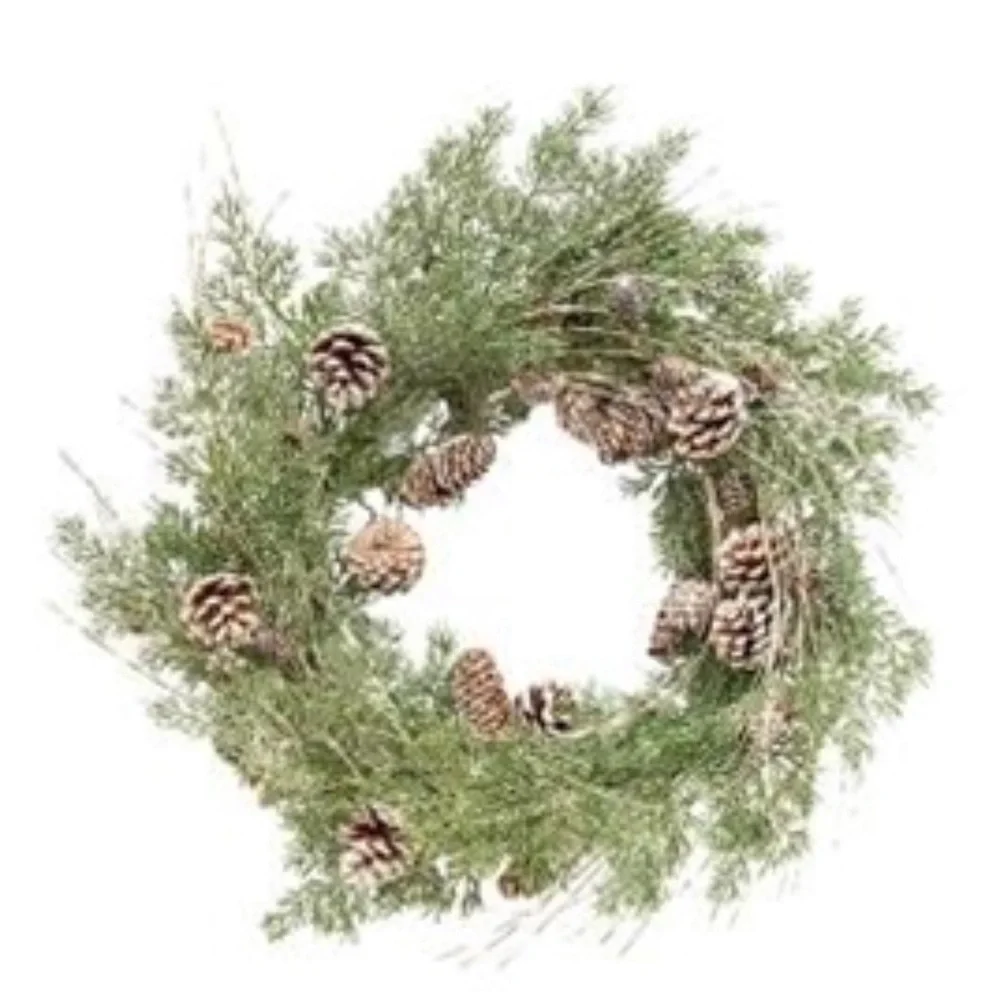 Birch Tipped Cedar Wreath